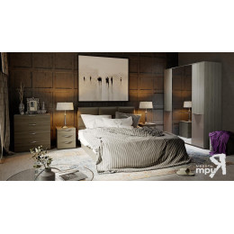 Кровать с подъемным механизмом и мягким изголовьем "Либерти"