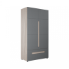 Шкаф двухстворчатый с ящиком Палермо-3 (Графит)
