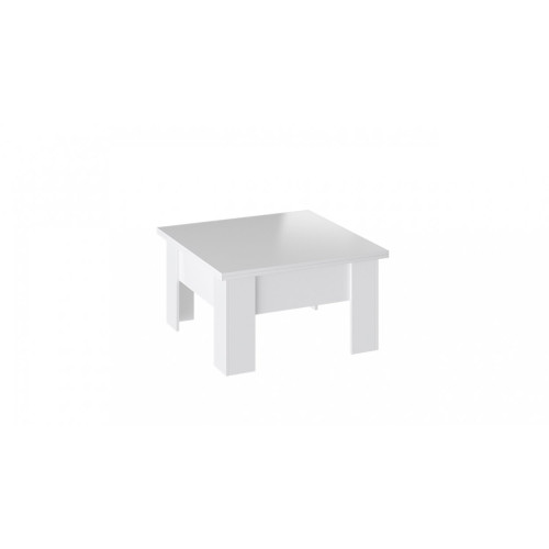 Стол журнальный (трансформер) Glance тип 1 (Белый/Стекло белый глянец)