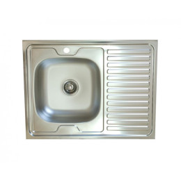 Мойка накладная левая 80х60