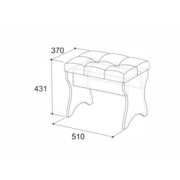 Пуф "Алиса" (510х370х431)