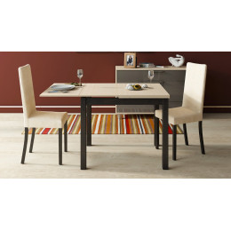 Стол обеденный раздвижной «Диез Т5» (Венге/штрихлак) SL