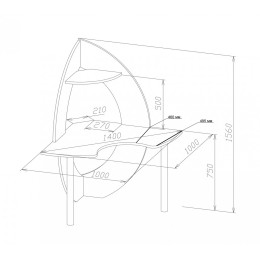 Стол компьютерный КСТ-101
