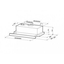 KAMILLA 500 WHITE вытяжка кухонная