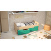 Кровать с бортиком и ящиками Умка
