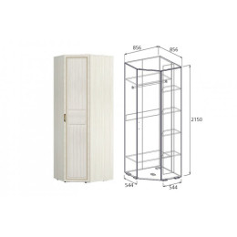 Шкаф угловой левый/правый (540) "Виктория"