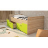 Кровать с бортиком и ящиками Умка