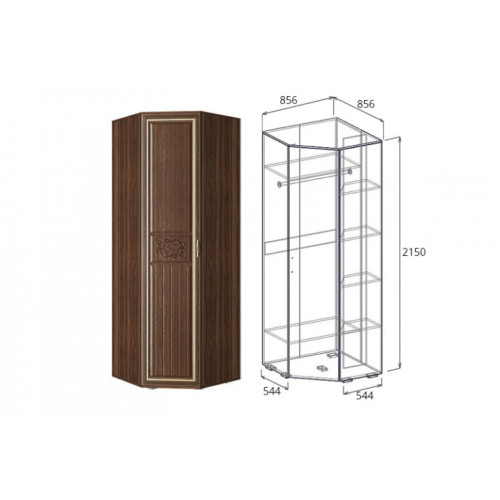 Шкаф угловой левый/правый (540) Виктория