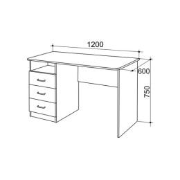 Стол компьютерный Галерея 1200