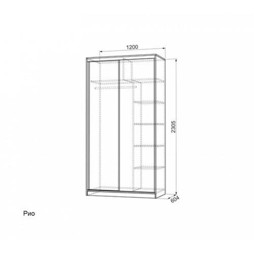 Шкаф-купе Рио/Гранд 9-600 Энерджи