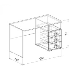 Компьютерный стол №1 "Космос"