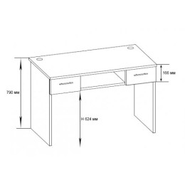 Стол компьютерный КСТ-107.1
