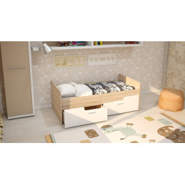 Кровать с бортиком и ящиками "Умка"