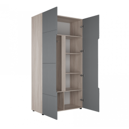 Шкаф 2х-створчатый "Палермо-3" (Графит)