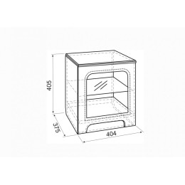 Тумба прикроватная "Акварель"