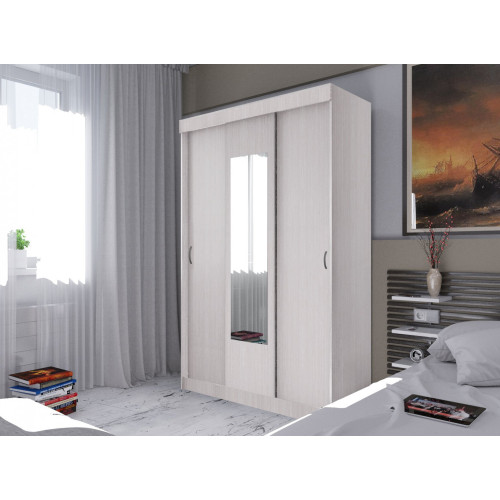 Шкаф-купе белый Бася