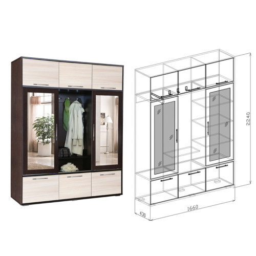 Прихожая-купе Ника-2