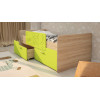 Кровать с бортиком и ящиками Умка