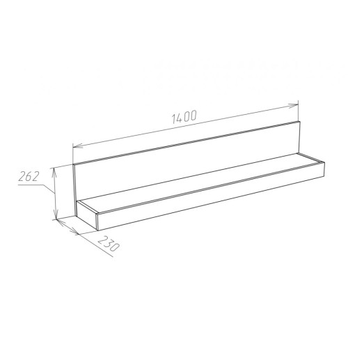 Полка навесная Генезис