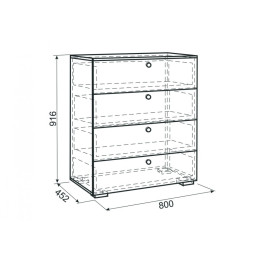 Комод "Гламур"