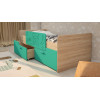 Кровать с бортиком и ящиками Умка