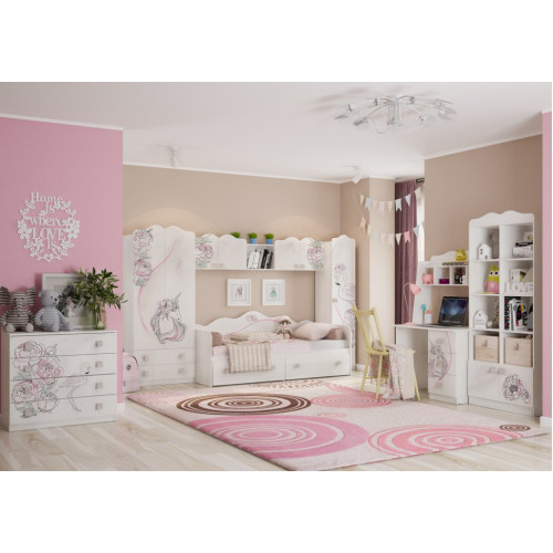 Шкаф комбинированный Фэнтези (с ящ. 1-створчатый)