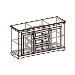 Комод комбинированный "Ривьера" (МебельМаркет)