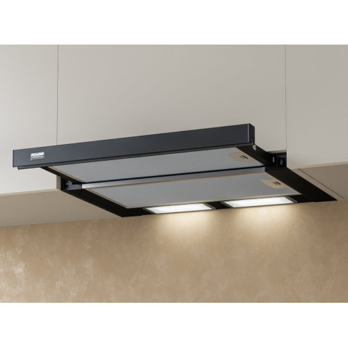 KAMILLA 600 BLACK (2 мотора) вытяжка кухонная