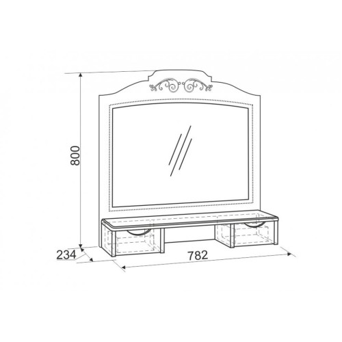 Трюмо Диана Голд