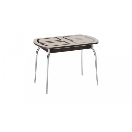 Стол обеденный раздвижной со стеклом "Рио" (венге)