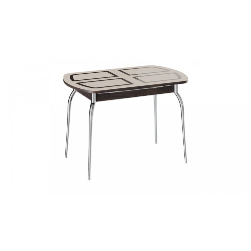 Стол обеденный раздвижной со стеклом Рио (венге)