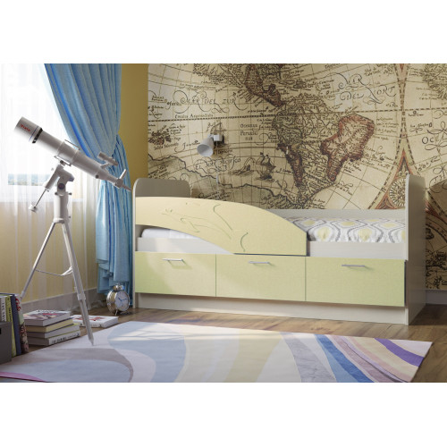 Детская кровать Дельфин МДФ 1,8 м.