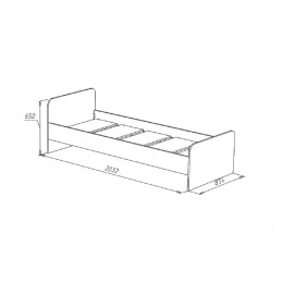Кровать 800 "СТЕНЛИ"
