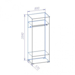 Гостиная "Джаз" со шкафом