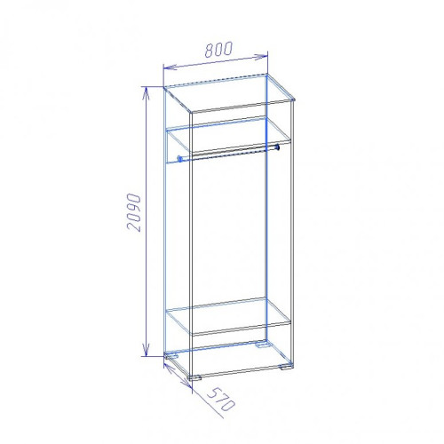 Гостиная Джаз со шкафом