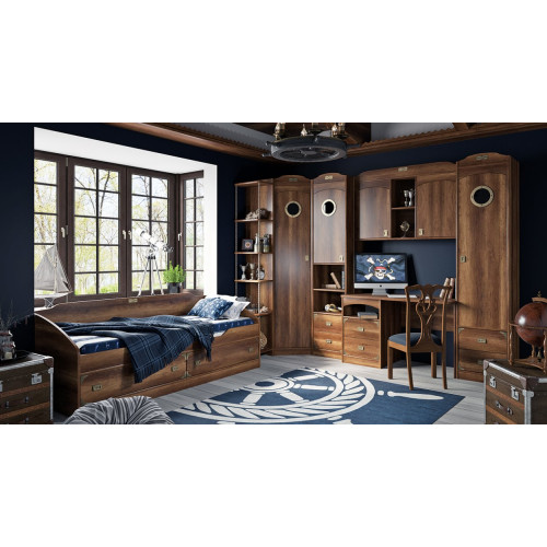 Шкаф комбинированный для белья с иллюминатором Навигатор