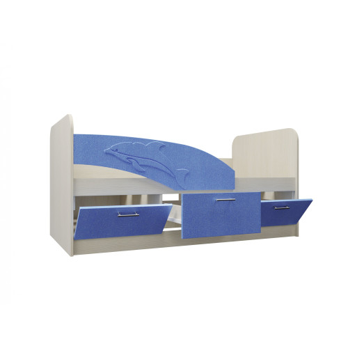 Детская кровать Дельфин МДФ 1,8 м.