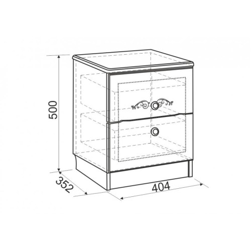 Тумба прикроватная Диана Голд
