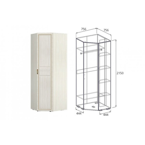 Шкаф угловой левый/правый (440) Виктория