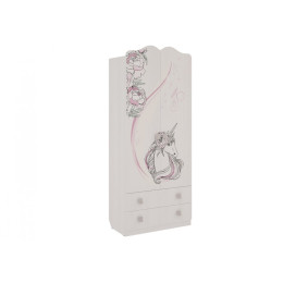 Шкаф комбинированный "Фэнтези" (с ящ. 2-створчатый)