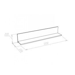 Полка навесная ПН-120 "Прага"