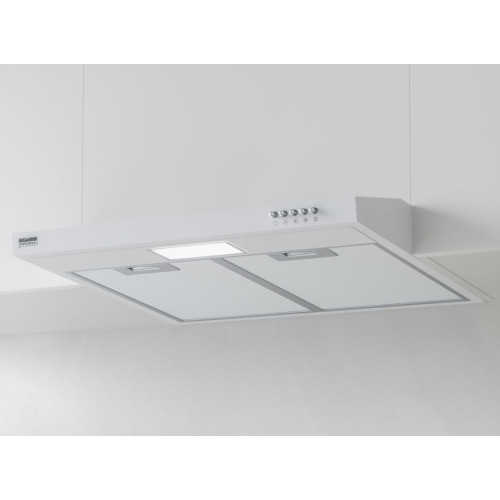 JESSICA slim 600 white push button вытяжка кухонная