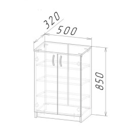 Тумба для обуви "ЭВА" ТМ-022