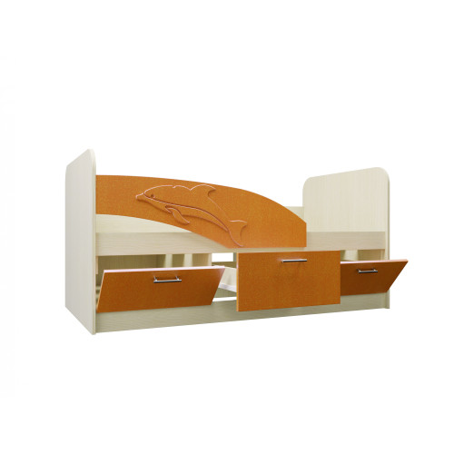 Детская кровать Дельфин МДФ 1,8 м.