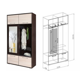 Прихожая-купе "Ника-1"