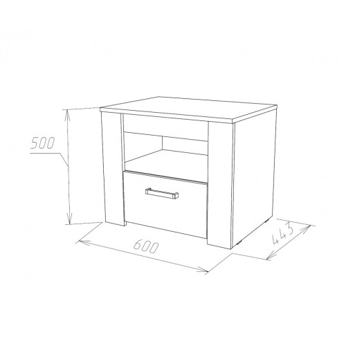 Тумба прикроватная Прага