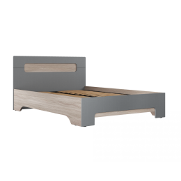 Кровать двухспальная "Палермо-3" (Графит)