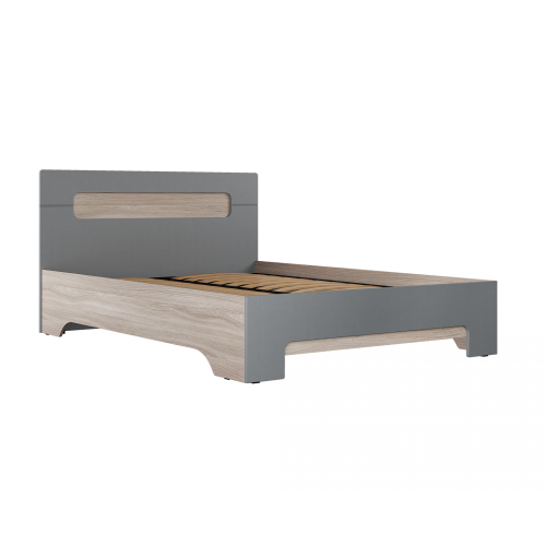 Кровать двухспальная Палермо-3 (Графит)