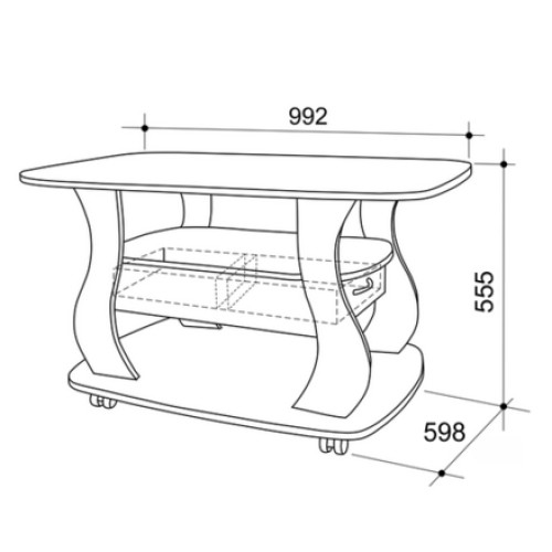 Стол журнальный Барон-3