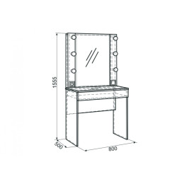 Трюмо "Гламур"